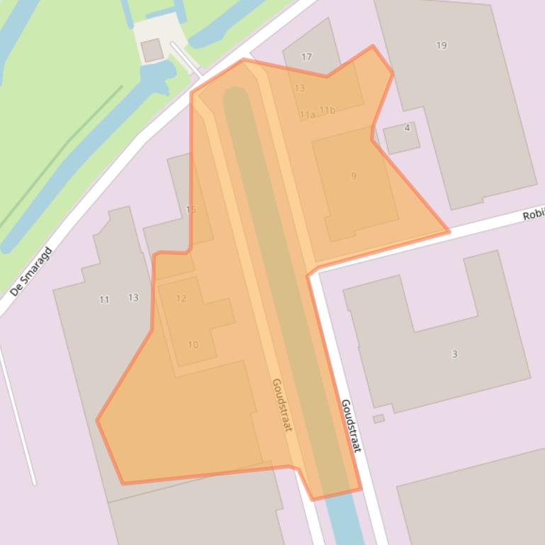 Kaart van postcodegebied 2872ZS.