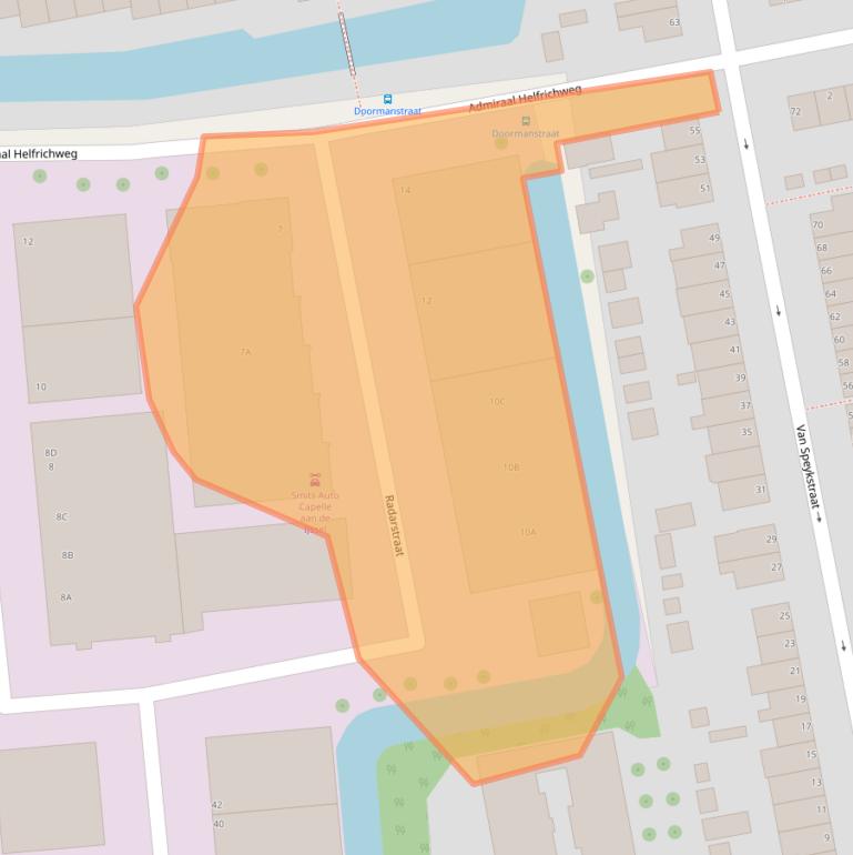 Kaart van postcodegebied 2901AV.