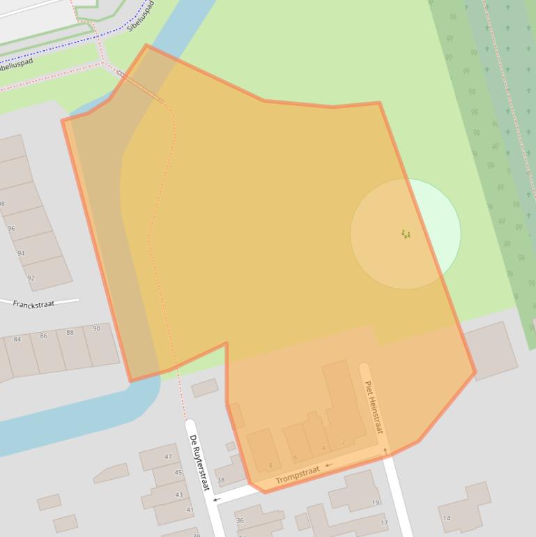 Kaart van postcodegebied 2901AZ.