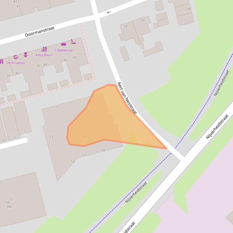 Kaart van postcodegebied 2901BH.