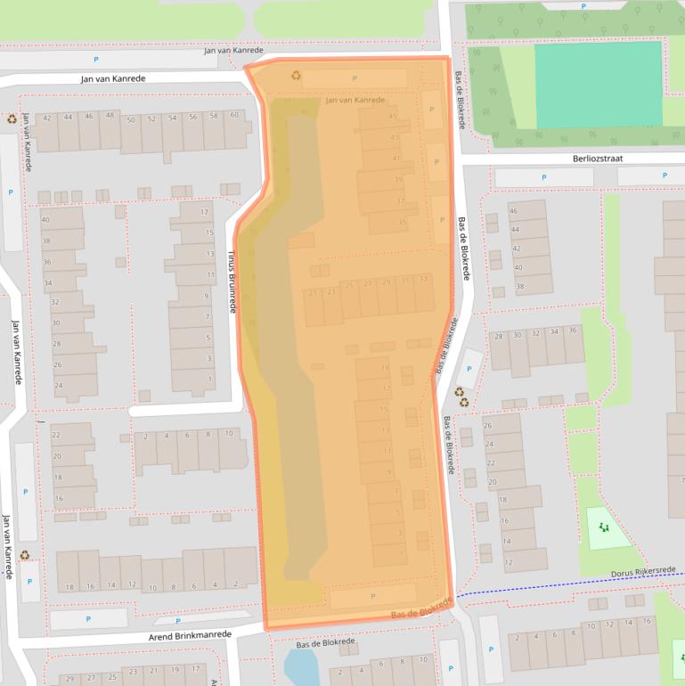 Kaart van postcodegebied 2901CA.