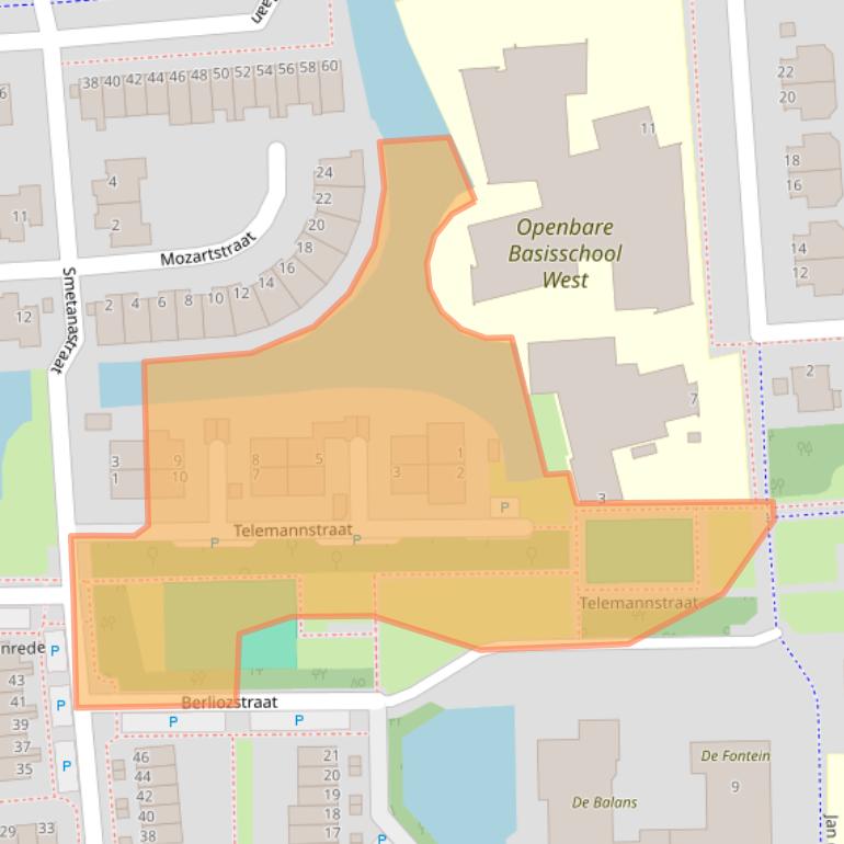 Kaart van postcodegebied 2901EV.