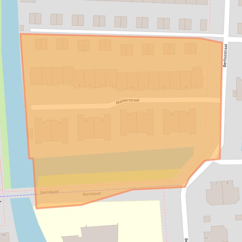 Kaart van postcodegebied 2901GE.