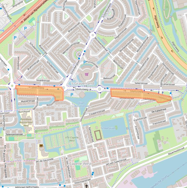 Kaart van postcodegebied 2901GH.