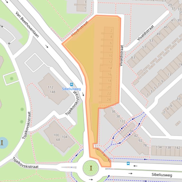 Kaart van postcodegebied 2901HA.