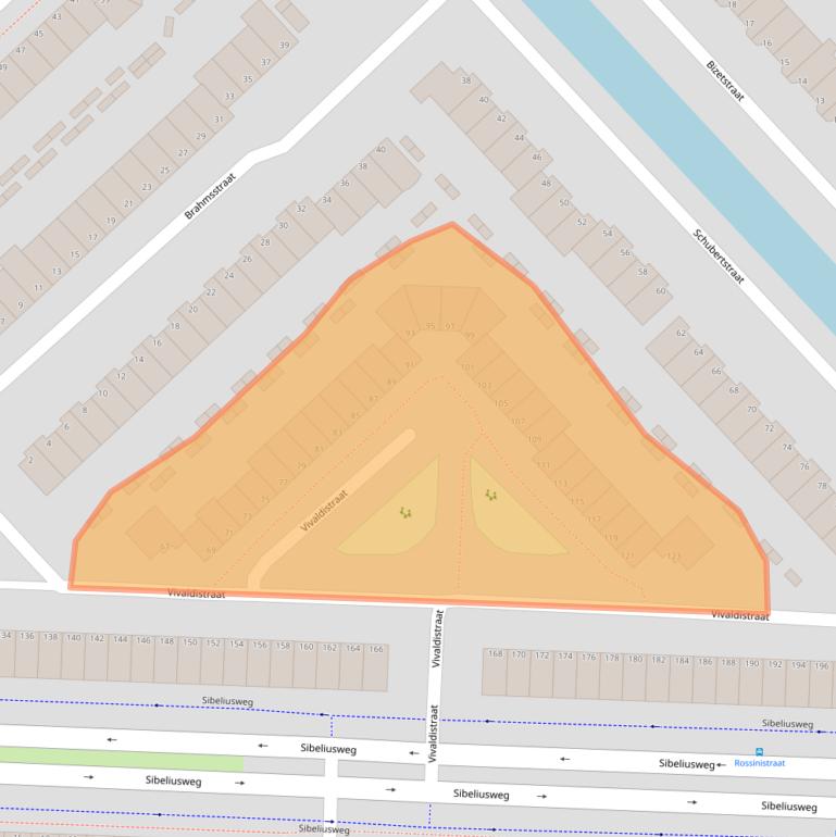 Kaart van postcodegebied 2901HE.