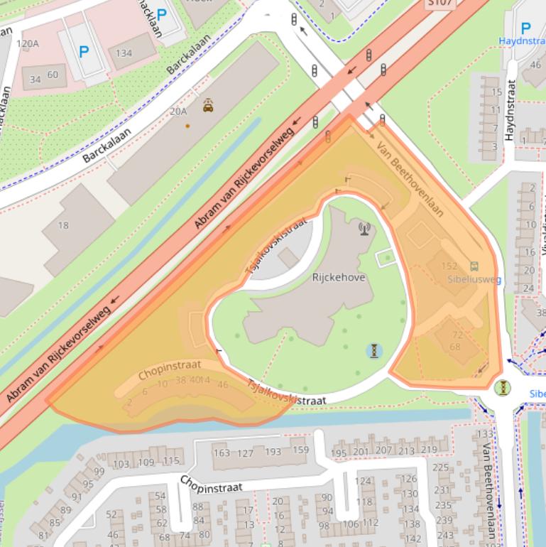 Kaart van postcodegebied 2901HN.