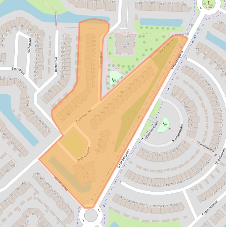 Kaart van postcodegebied 2901JE.