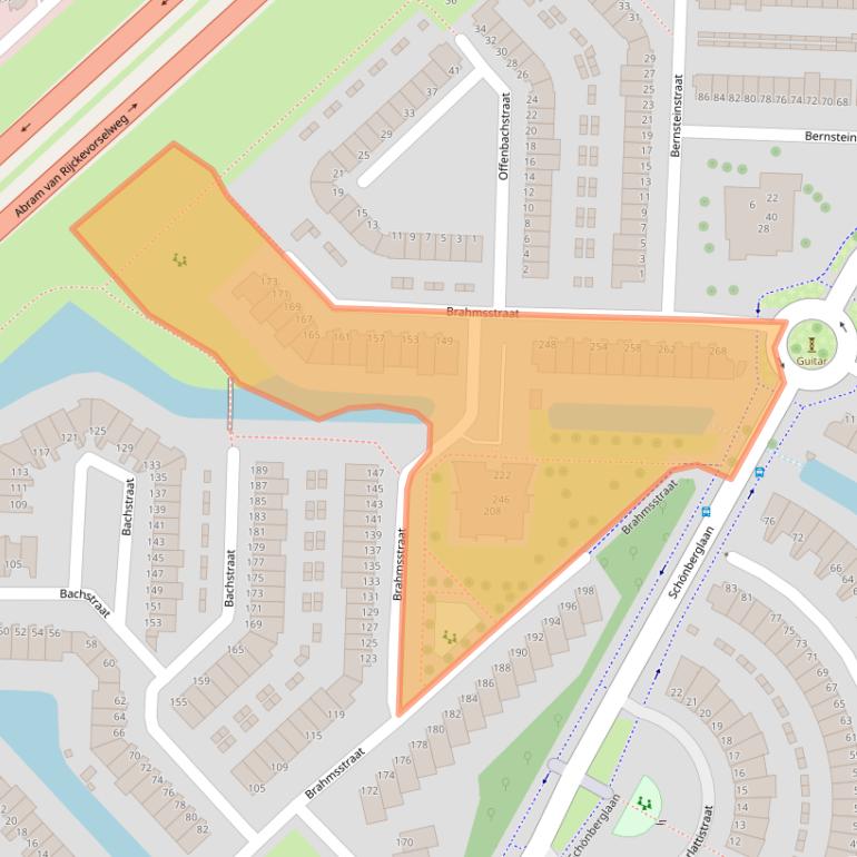 Kaart van postcodegebied 2901JG.