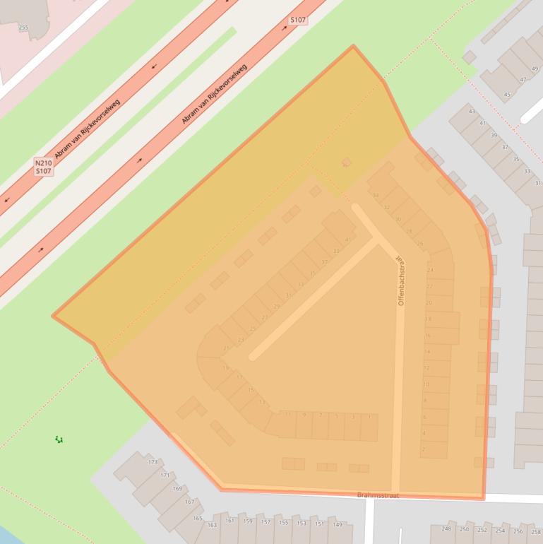 Kaart van postcodegebied 2901JJ.