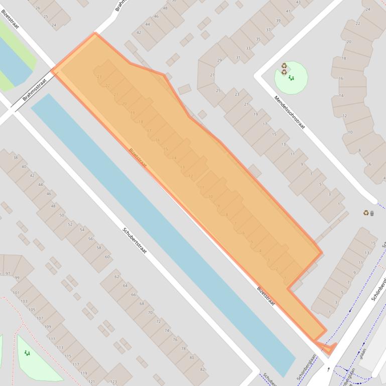 Kaart van postcodegebied 2901JT.