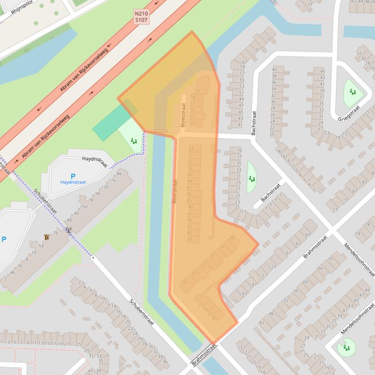 Kaart van postcodegebied 2901JV.