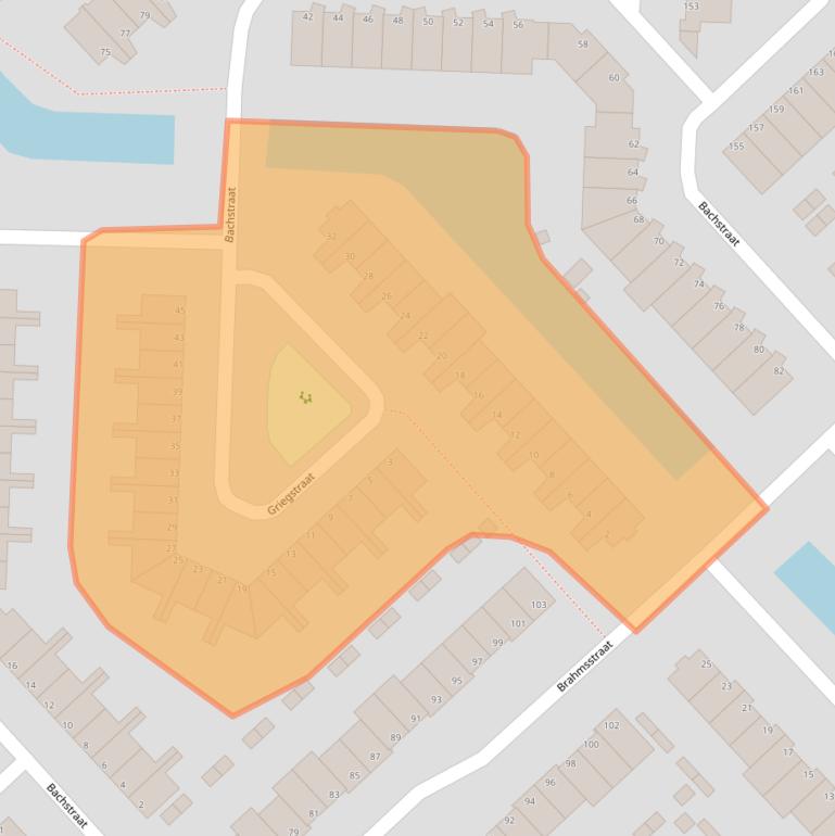 Kaart van postcodegebied 2901JW.