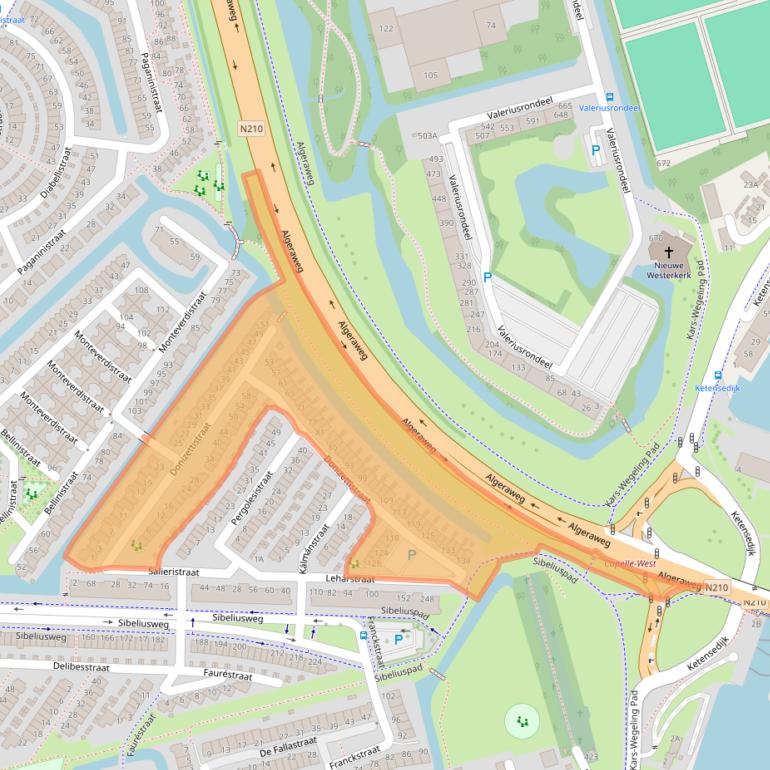 Kaart van postcodegebied 2901KD.