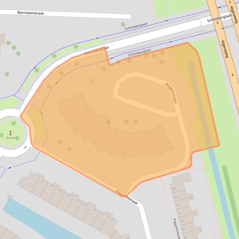 Kaart van postcodegebied 2901KJ.