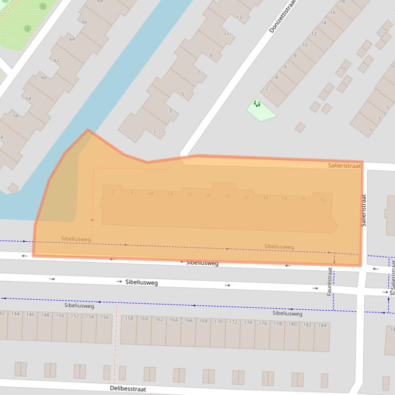 Kaart van postcodegebied 2901PB.