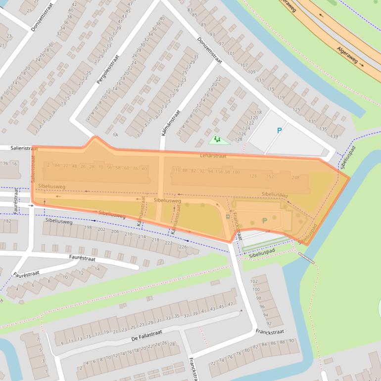 Kaart van postcodegebied 2901PD.