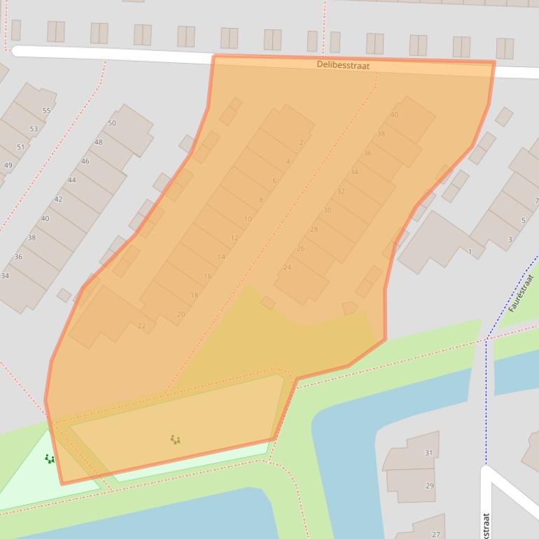 Kaart van postcodegebied 2901RB.