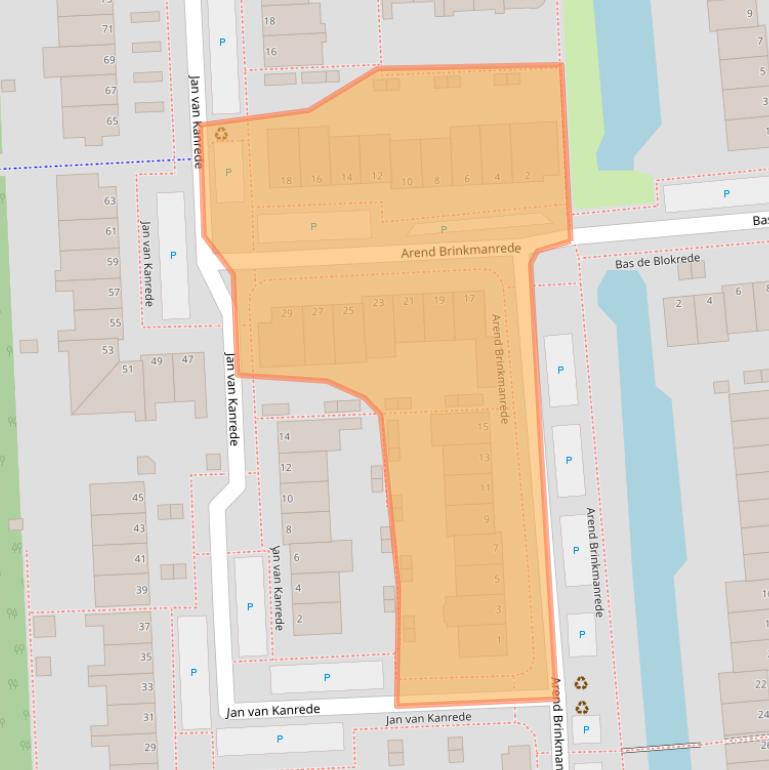 Kaart van postcodegebied 2901TD.