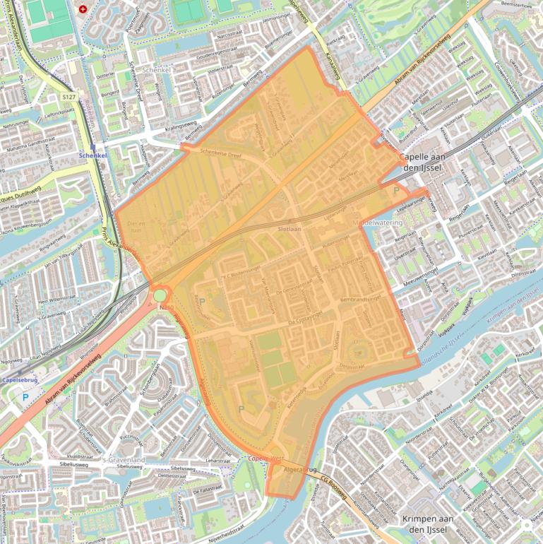 Kaart van postcodegebied 2902.