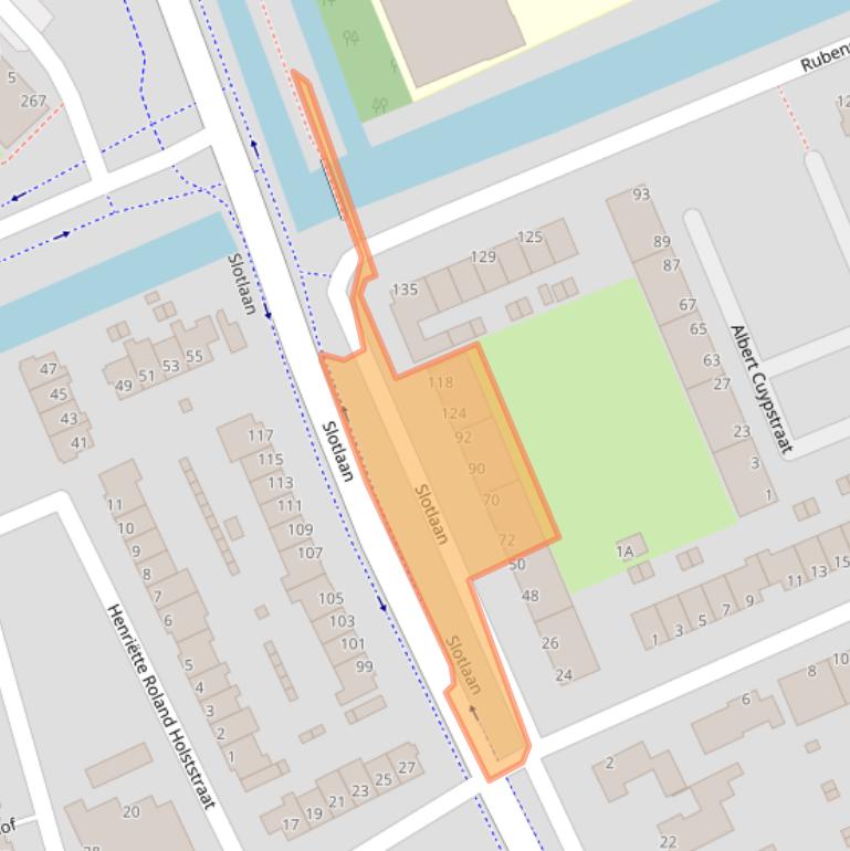 Kaart van postcodegebied 2902AN.