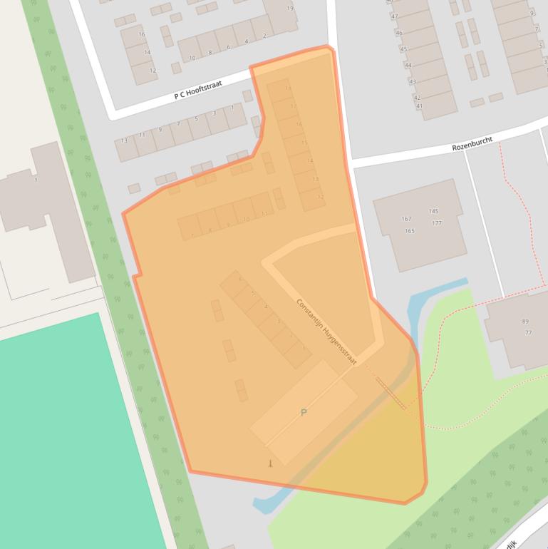 Kaart van postcodegebied 2902BA.