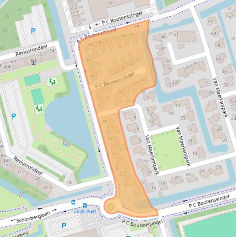 Kaart van postcodegebied 2902BH.