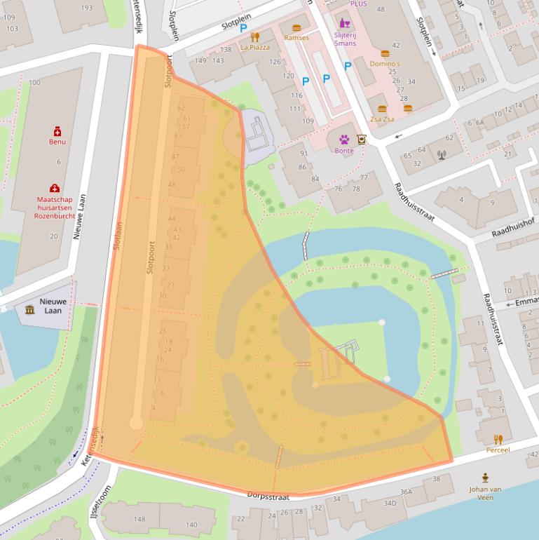 Kaart van postcodegebied 2902BV.