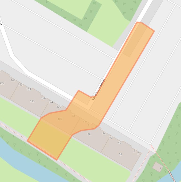 Kaart van postcodegebied 2902CC.