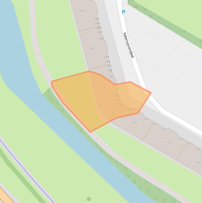 Kaart van postcodegebied 2902CG.