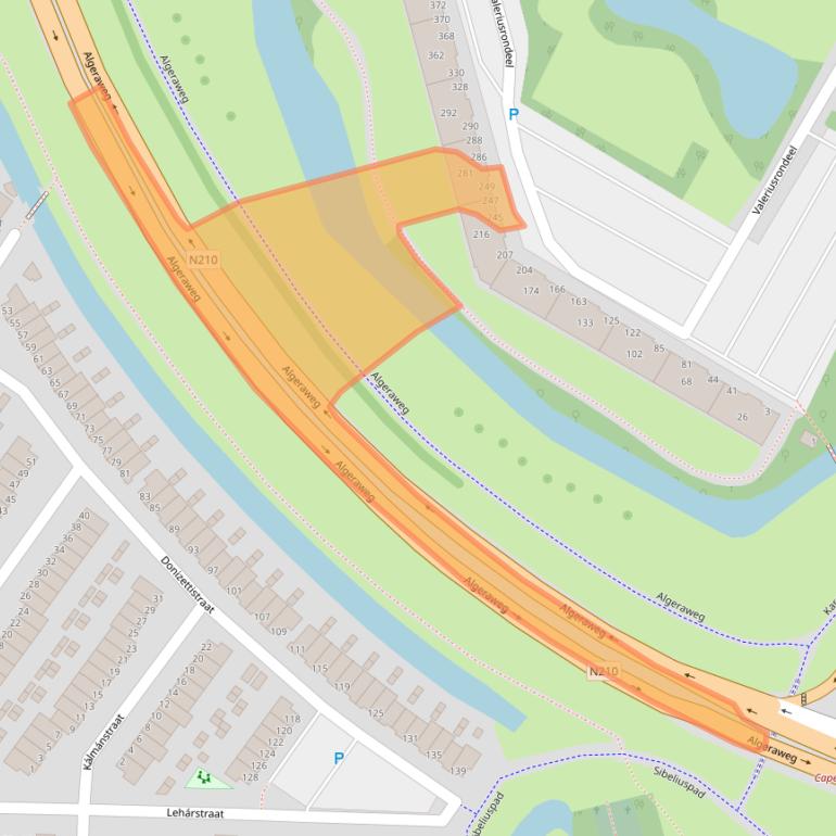 Kaart van postcodegebied 2902CH.