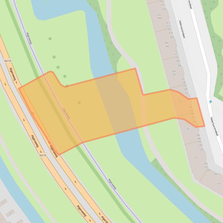 Kaart van postcodegebied 2902CJ.