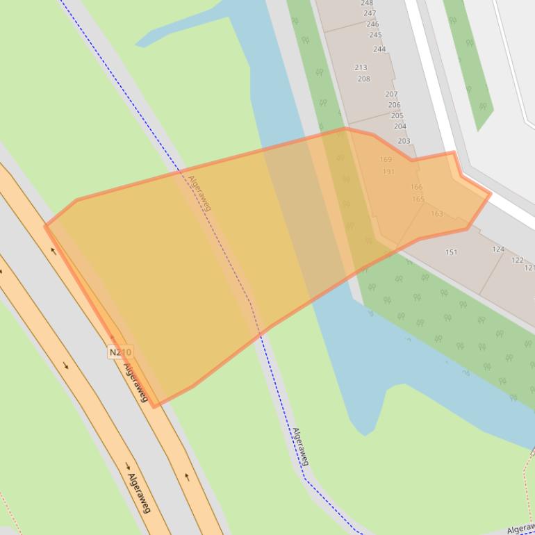 Kaart van postcodegebied 2902EE.