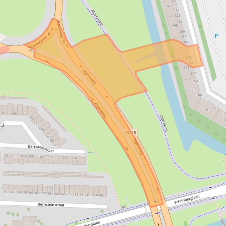 Kaart van postcodegebied 2902EH.