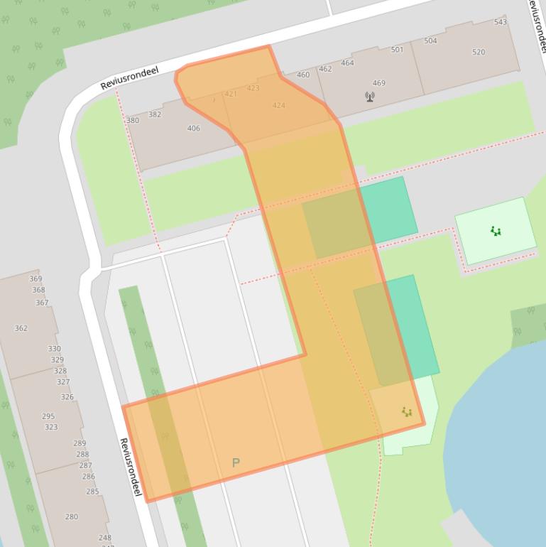 Kaart van postcodegebied 2902EM.