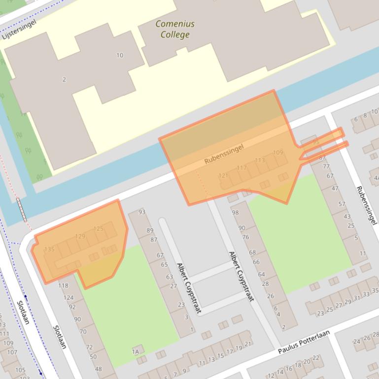 Kaart van postcodegebied 2902GW.