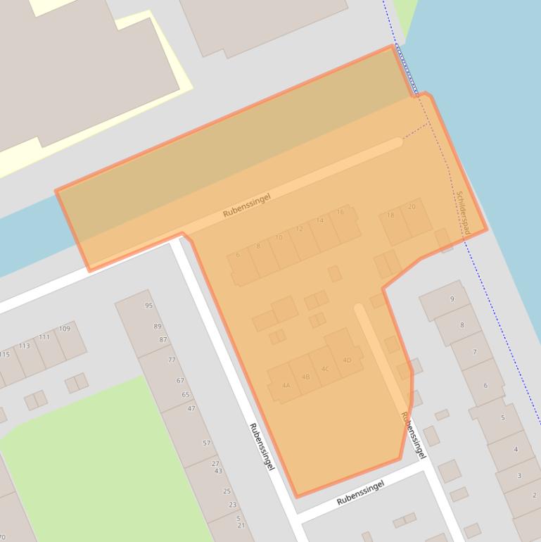 Kaart van postcodegebied 2902GX.