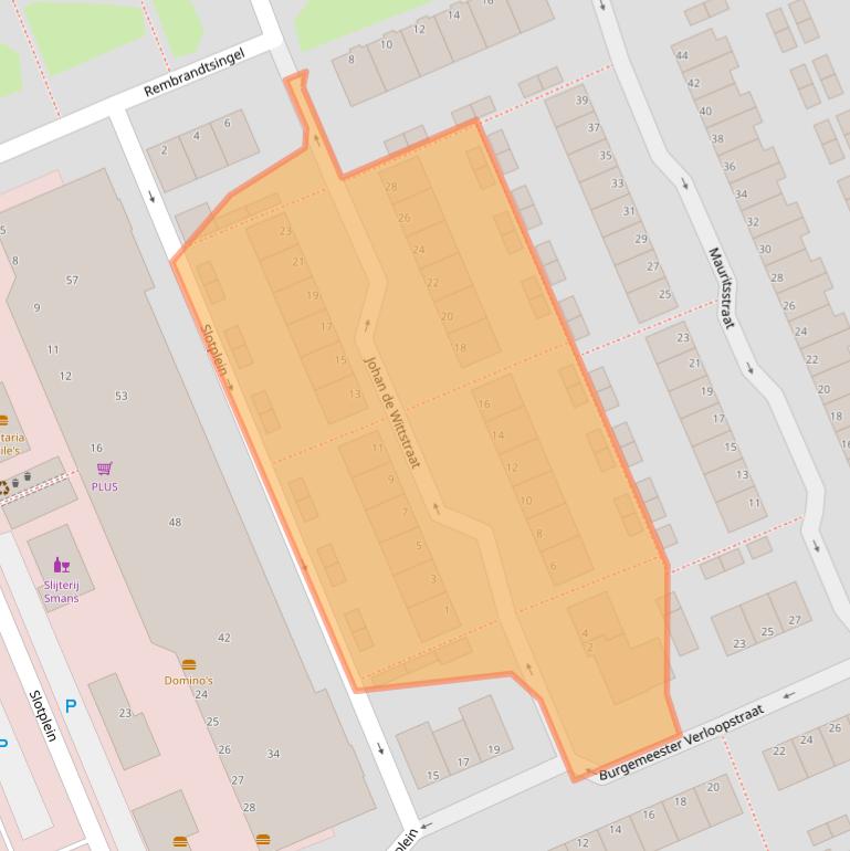 Kaart van postcodegebied 2902HG.