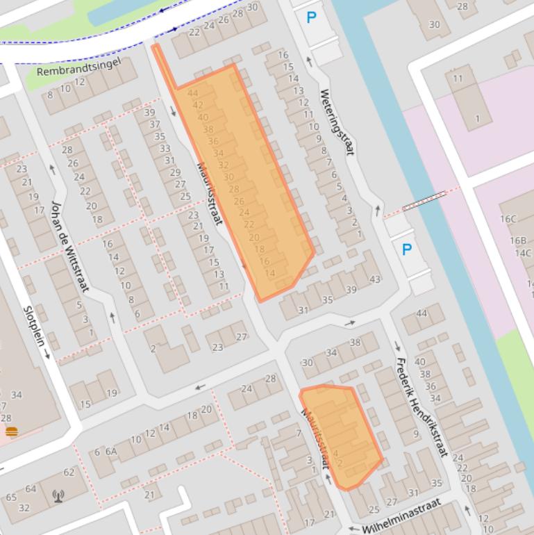 Kaart van postcodegebied 2902HK.