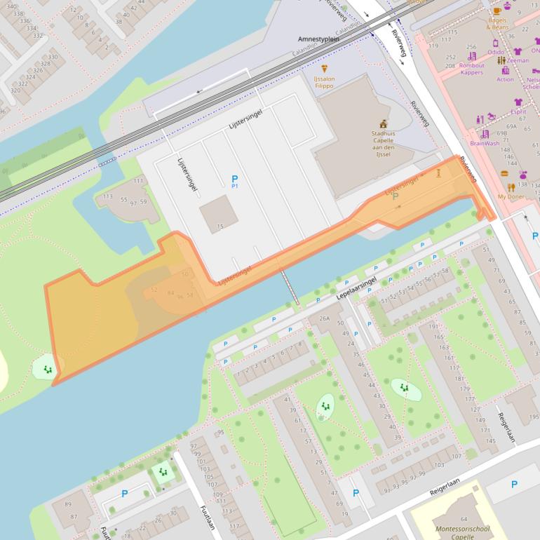 Kaart van postcodegebied 2902JB.