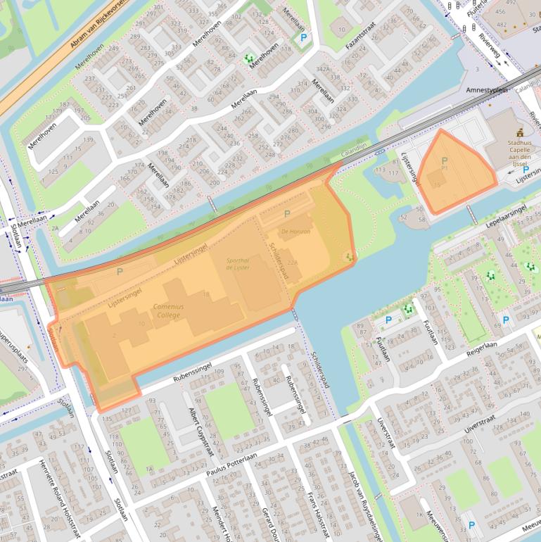 Kaart van postcodegebied 2902JD.