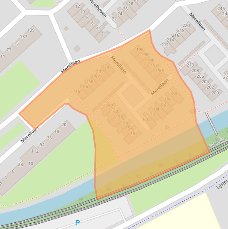 Kaart van postcodegebied 2902JK.