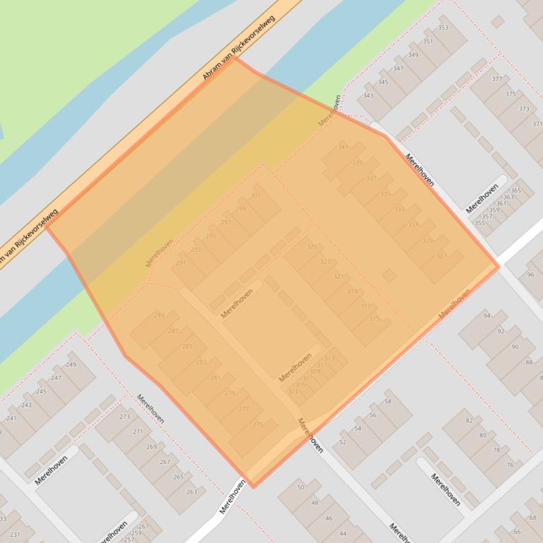 Kaart van postcodegebied 2902KE.