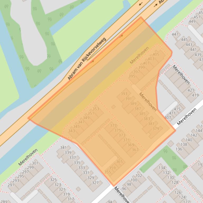 Kaart van postcodegebied 2902KG.