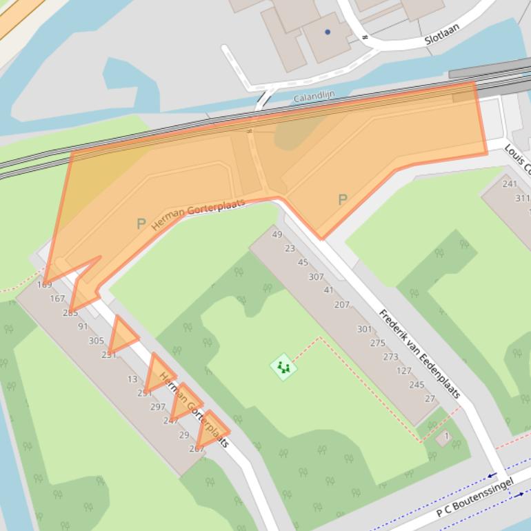 Kaart van postcodegebied 2902TB.