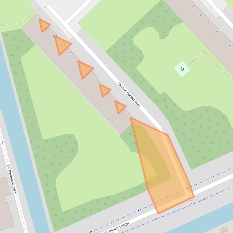 Kaart van postcodegebied 2902TH.