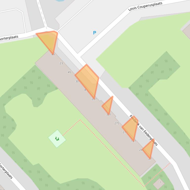 Kaart van postcodegebied 2902VC.