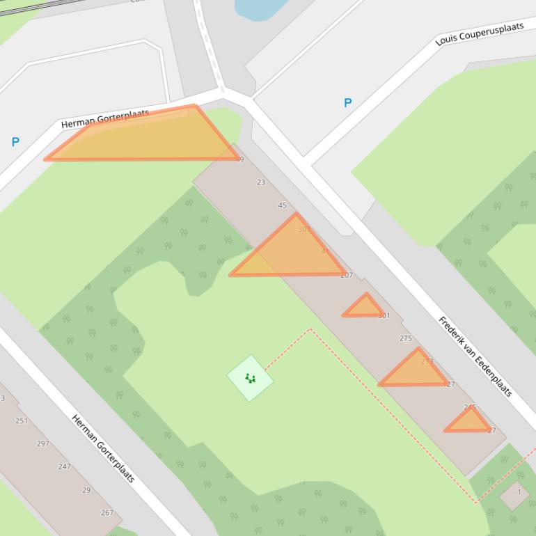 Kaart van postcodegebied 2902VD.