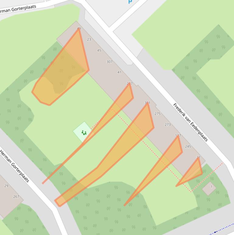 Kaart van postcodegebied 2902VG.