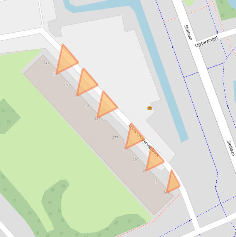 Kaart van postcodegebied 2902XB.